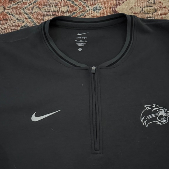 Nike Black and Gray Quarter Zip Pullover - Picture 5 of 8